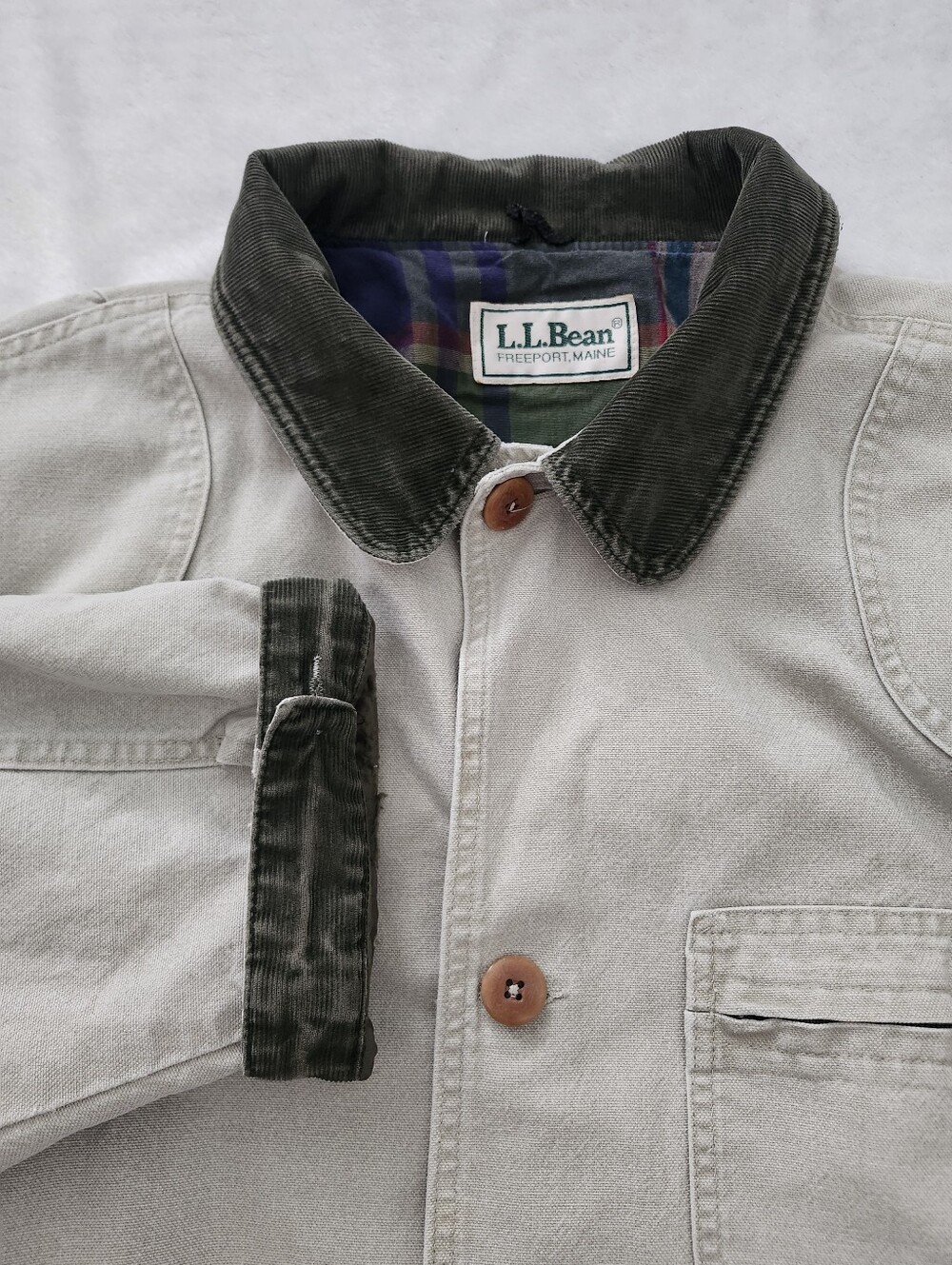 Vintage L.L BEAN Mens Canvas Field Utility Chore Barn Coat Jacket Lined XXL Tall